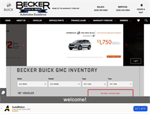 Tablet Screenshot of beckerbuickgmc.com